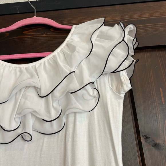 ❗️FINAL❗️Stera Chic White Ruffle Blouse Medium - Picture 3 of 9